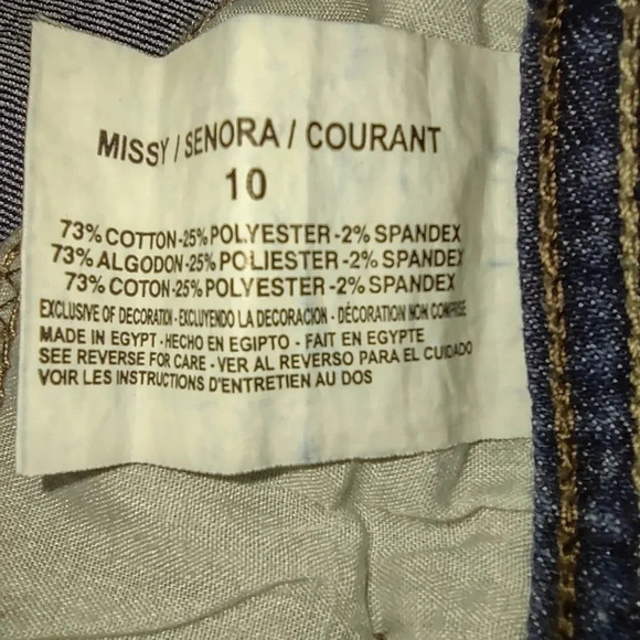 Hannah Denim Gabby womens jeans size 10 denim western cowgirl - Picture 6 of 9